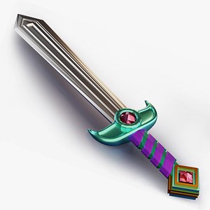 3D Game Assets Fantasy Sword 02