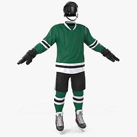 Green Hockey Equipment