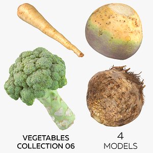 Vegetables Collection 06 - 4 models 3D