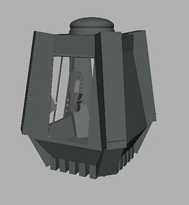 space drop pod 3d ma
