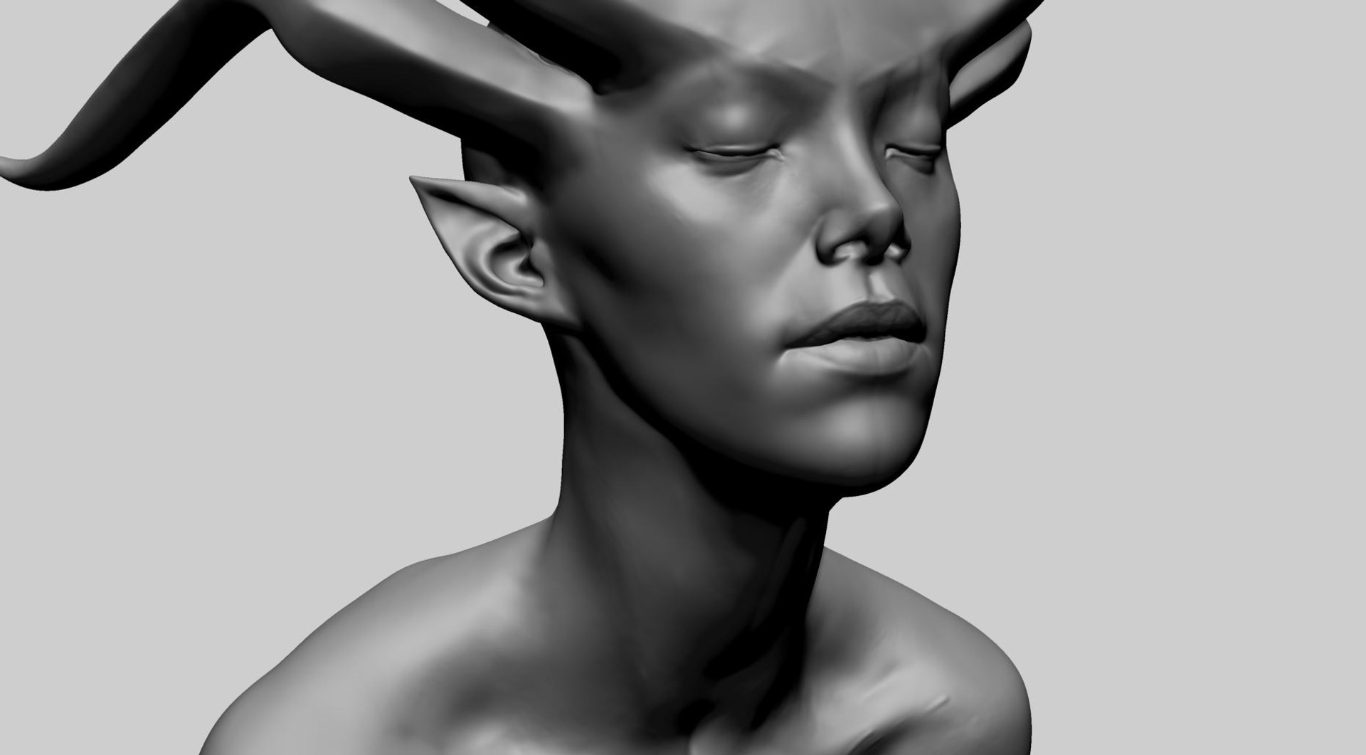 3D Fantasy Female Head R Model - TurboSquid 2199437