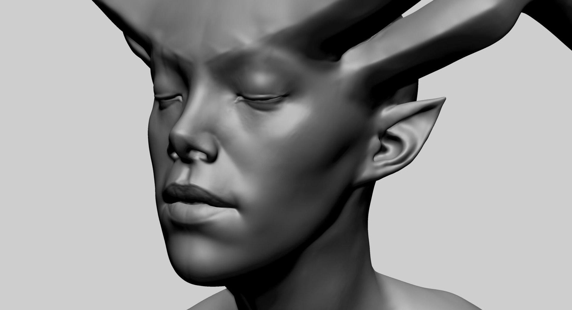 3D Fantasy Female Head R Model - TurboSquid 2199437