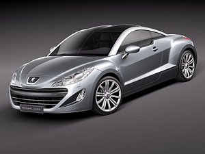 peugeot rcz sport 3d model