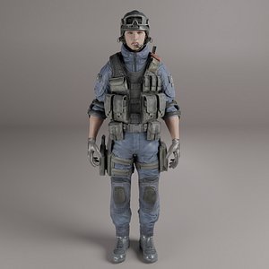 Survival Gaming Rigged Lowpoly Character