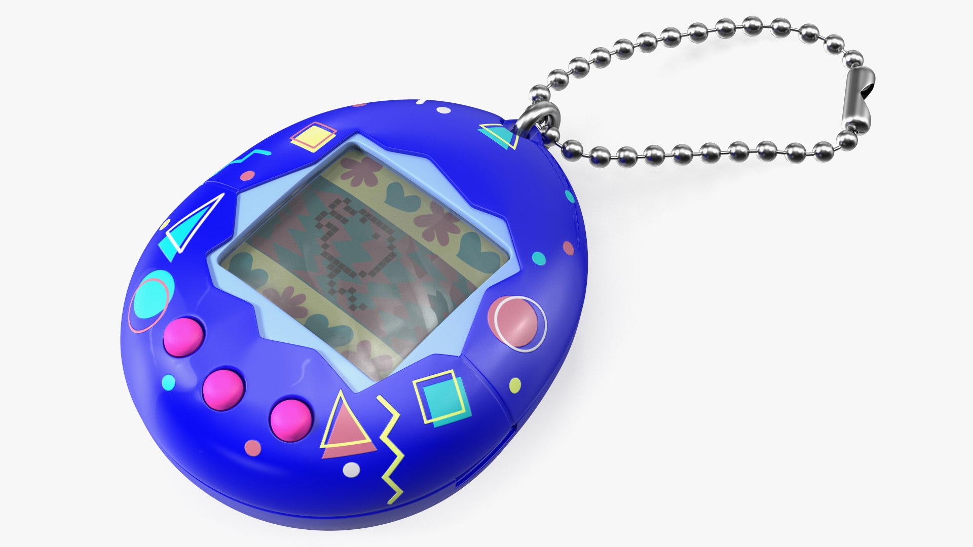 Electronic Digital Pet Violet 3D model preview