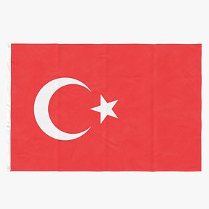 3D flag laying pose turkey