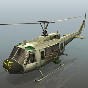 3D United States Army UH-1D NAM series 1 model