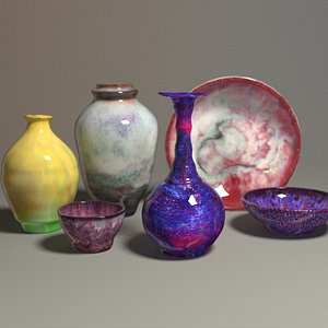 Porcelain pottery jun porcelain model -B 3D model