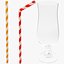 Collezione di tubi da cocktail con vetro
