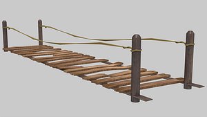 Plank Enchanting wooden bridge
