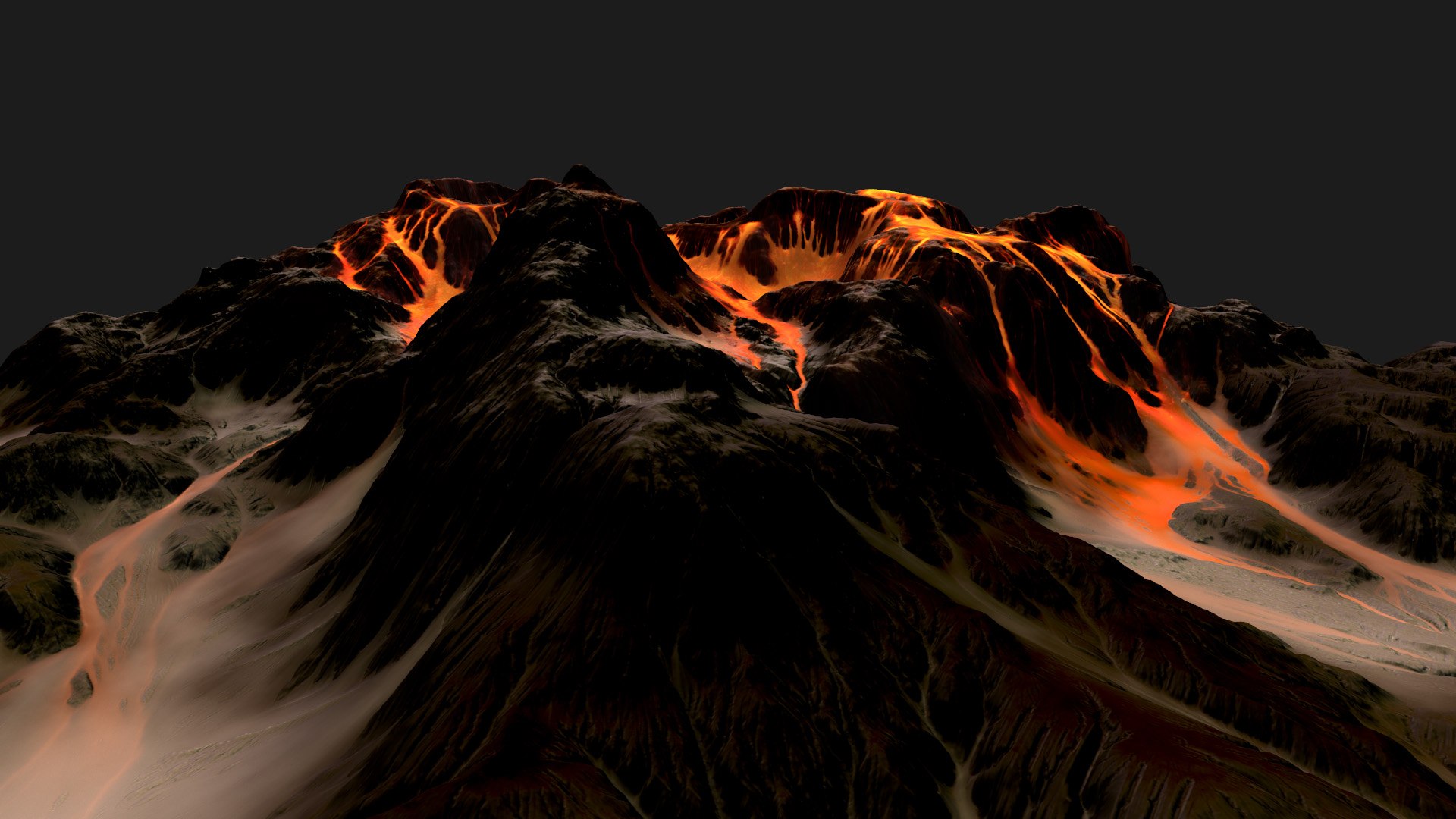 3d Volcano