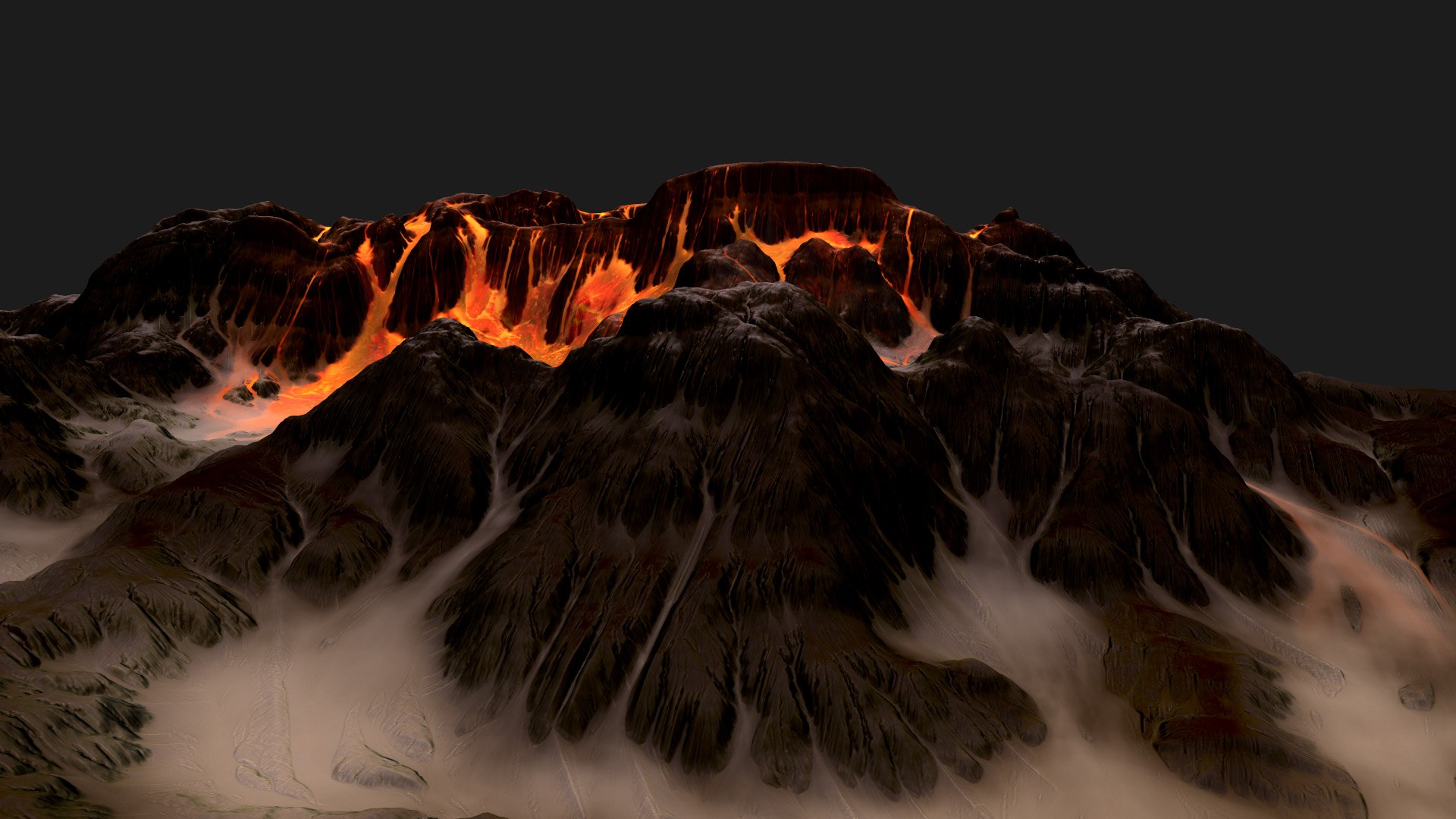 3d Volcano