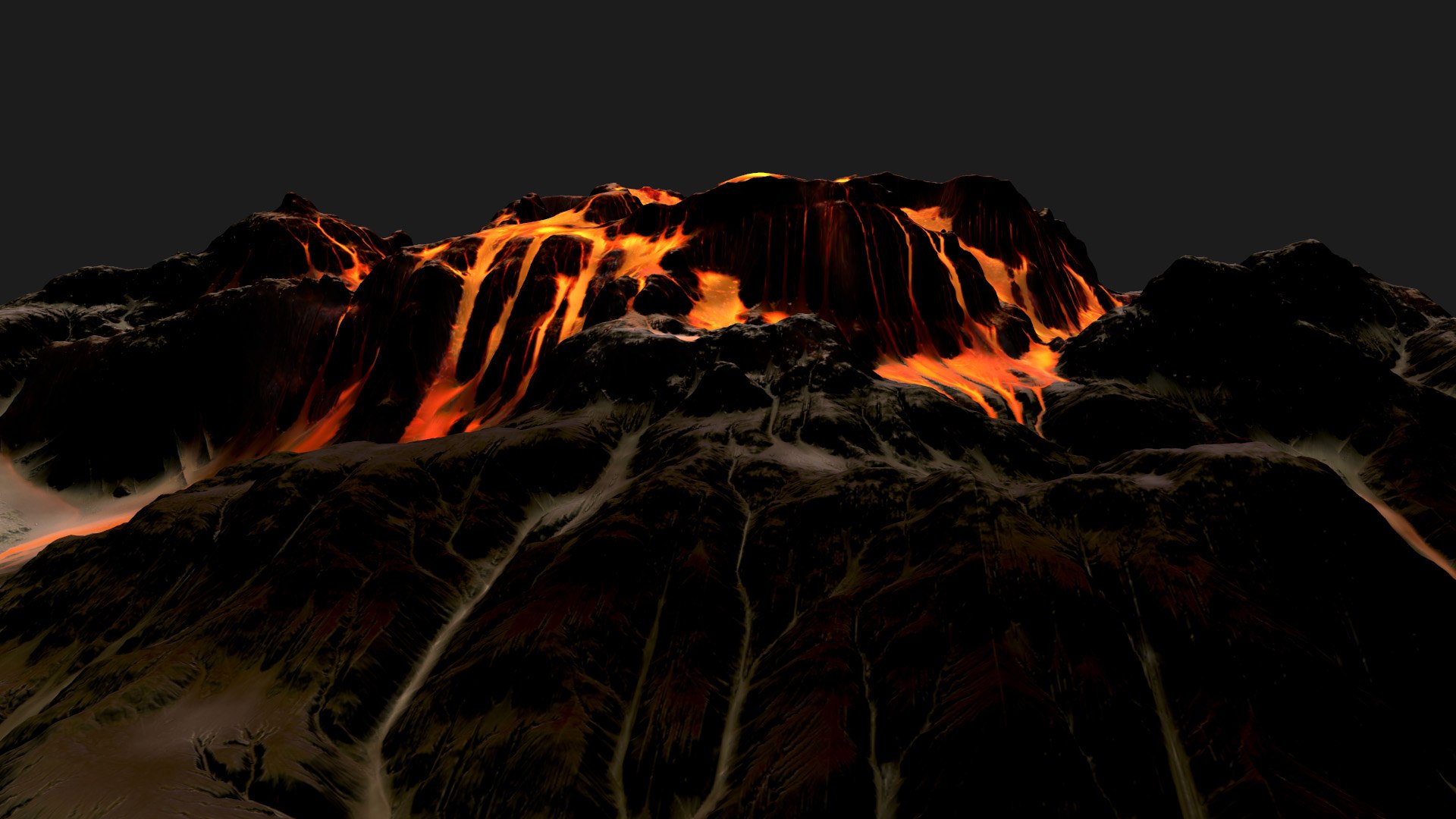 3d Volcano