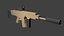 3D fn scar assault rifle model