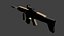 3D fn scar assault rifle model