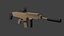 3D fn scar assault rifle model