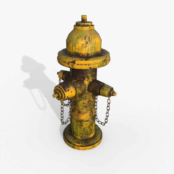 3D Old Fire Hydrant PBR 2K mat