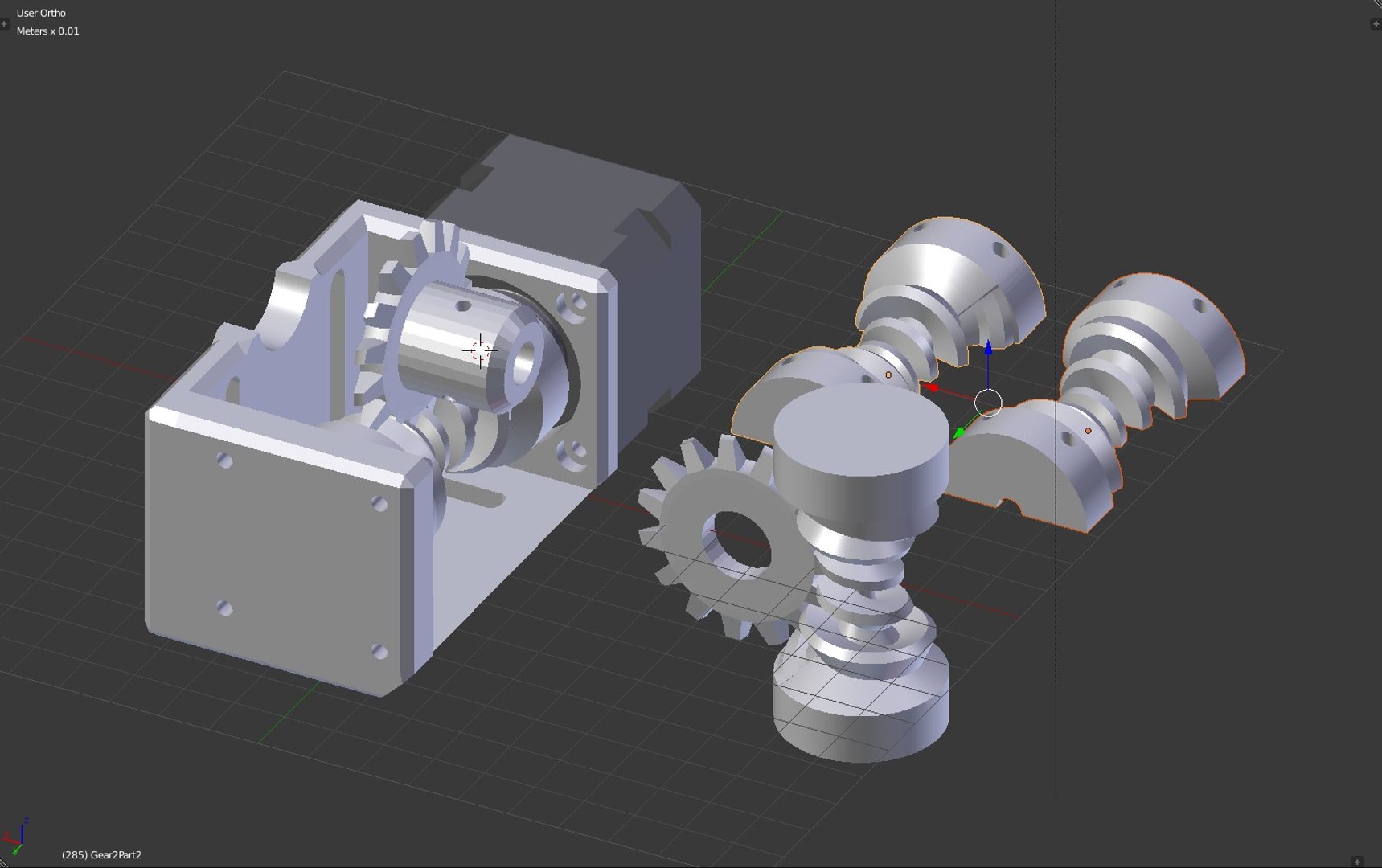 3D Model Globoid Worm Gear Drive - TurboSquid 1288408