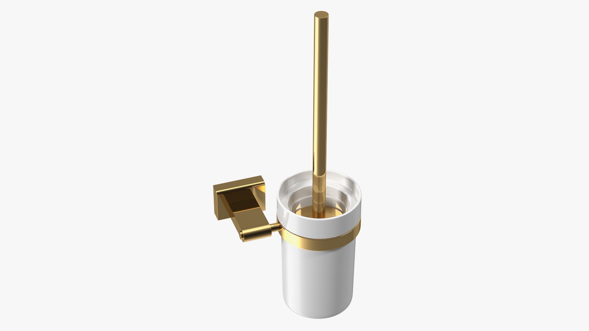 Wall Toilet Brush Holder 3D model preview