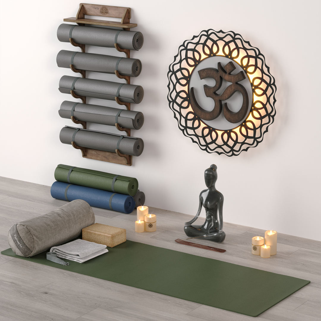 Yoga set 3D model TurboSquid 1650375
