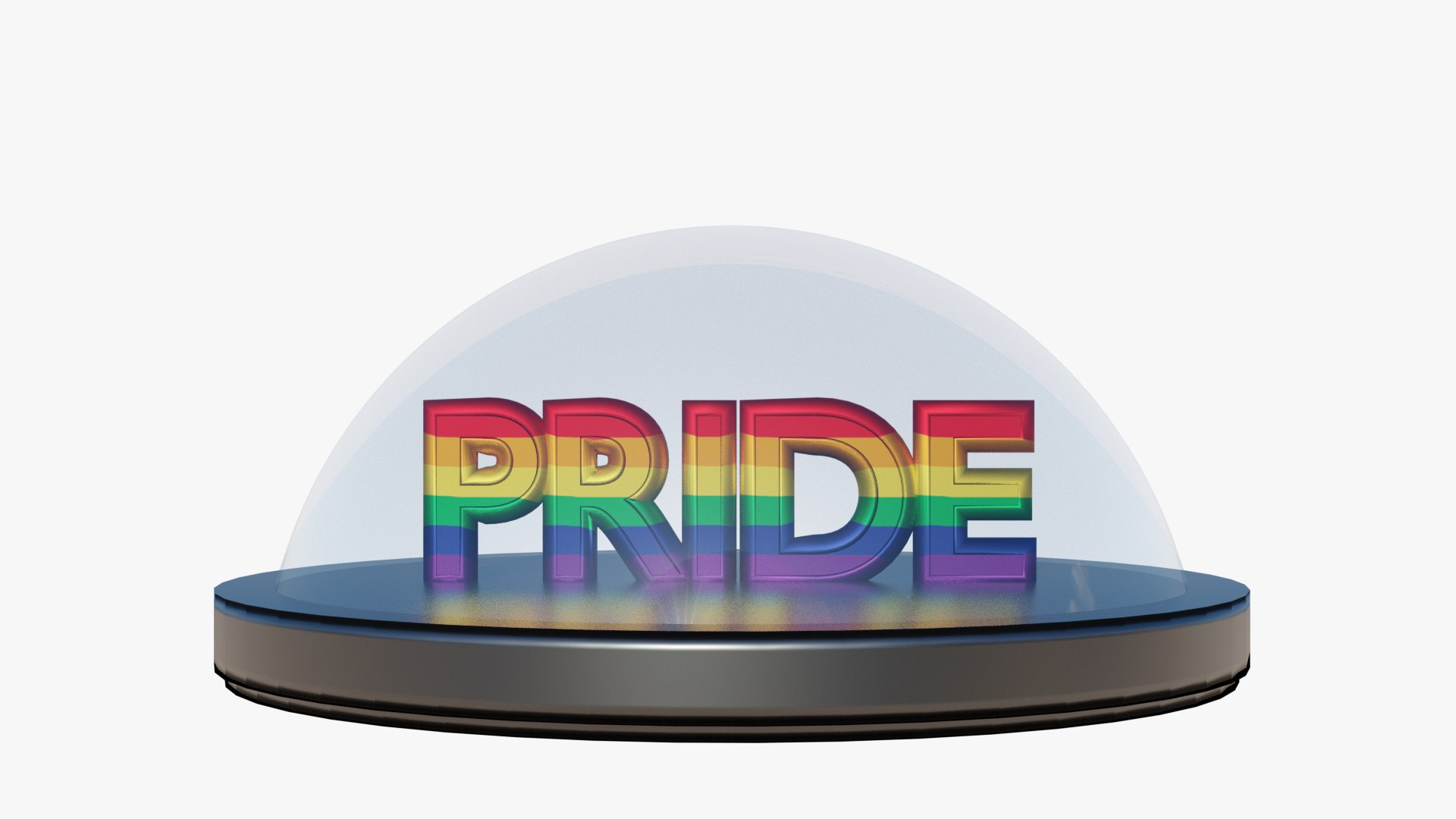LGBT Pride in a Glass Dome - metallic 3D model https://p.turbosquid.com/ts-thumb/WI/DP0aTR/jM/prideglassdomelgbt001/jpg/1651352149/1920x1080/fit_q87/dcd4d8621ff456938bd9e40cba9034d1a4f4417f/prideglassdomelgbt001.jpg