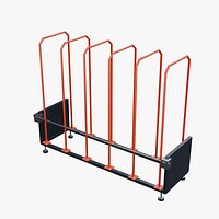 Vertical Panel Storage Rack 2300x670mm Configuration 09
