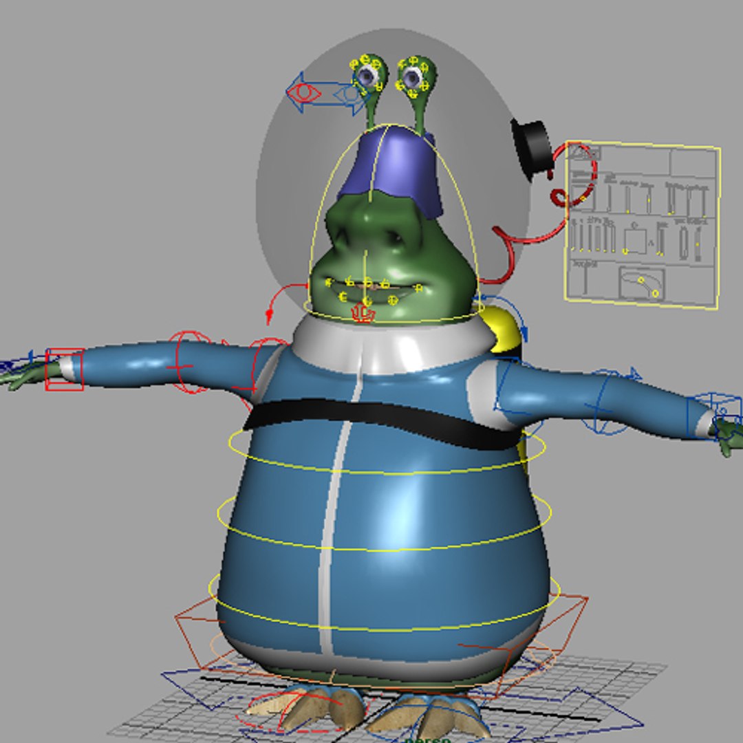 file rigging alien 3d model