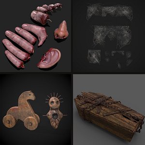 Halloween Prop Mix Five 3D model