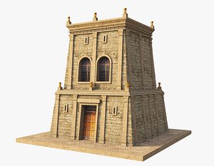 3D Ancient Temple Building