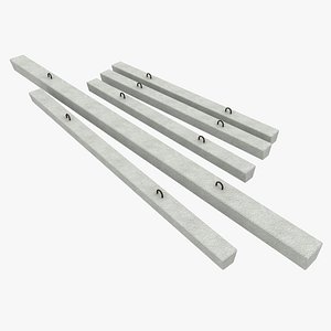 concrete girders 3d model