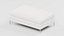 White Footstool Rounded Cushion Raised Legs