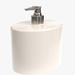Oval soap dispenser 3D model
