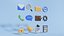 3D 3D icon Set 01