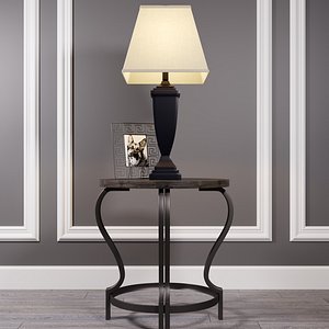 Table Volanta with lamp Amerigin