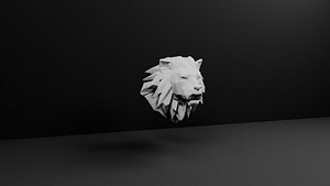 Lion Head Scupture