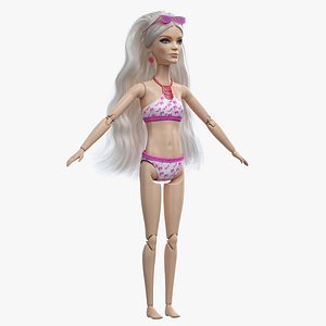 Barbie Doll Swimsuit T-pose 3D model