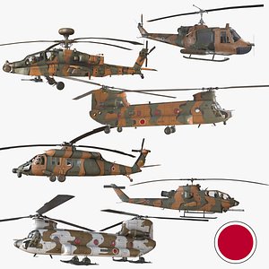 Japan Ground Self Defense Force Helicopters Collection --119--