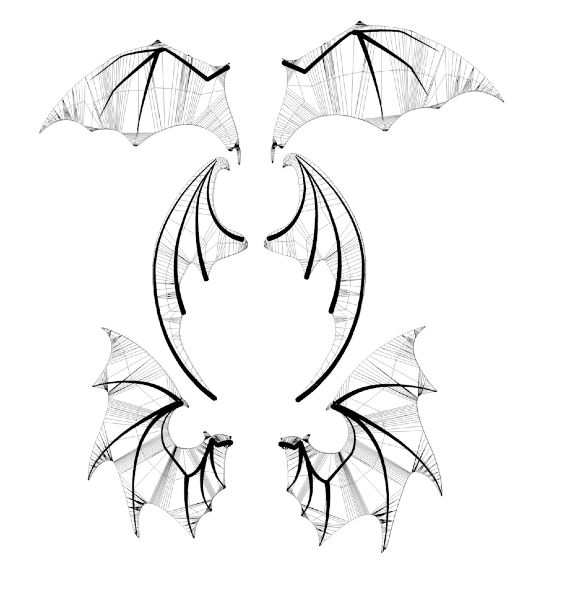 Bat Wings 3d Model - Turbosquid 1329261