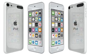 apple ipod touch white 3D