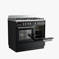 Gas Range Black