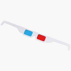 Disposable Red Cyan Paper 3D Glasses
