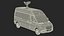 Van with Satellite Dish Antenna 3D model