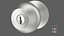Door Knob Steel With Keyhole V03