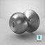 Door Knob Steel With Keyhole V03