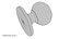 Door Knob Steel With Keyhole V03