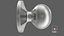 Door Knob Steel With Keyhole V03