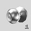 Door Knob Steel With Keyhole V03