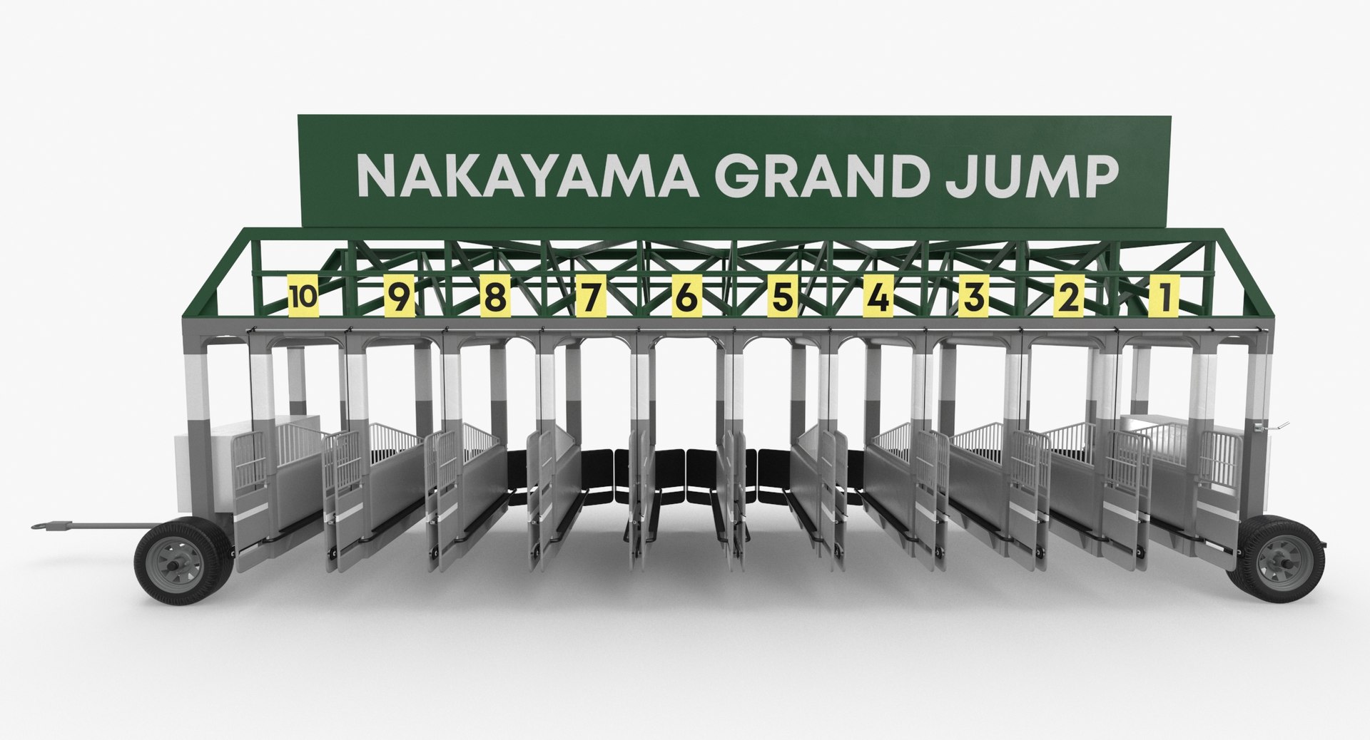 Horse Racing Starting Gates 3D Model - TurboSquid 1645184