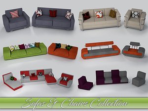 3d model sofas armchairs