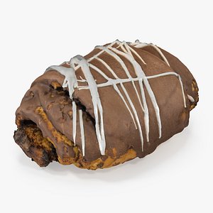 3d bun chocolate glaze